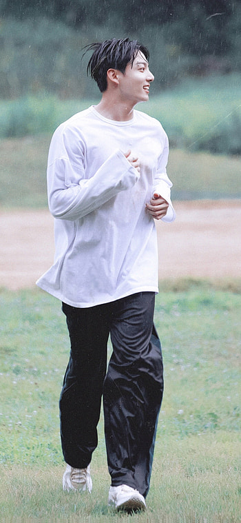 Jungkook, BTS, In_the_soop, rain, Wet HD phone wallpaper