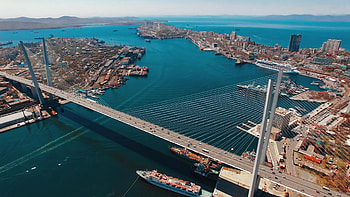 Travels, Bridge, Golden Bridge, Vladivostok HD wallpaper
