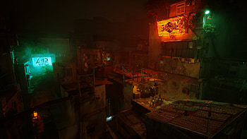 Stray, Stray, city, night, neon city HD wallpaper