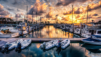 Marina, Boats HD wallpaper