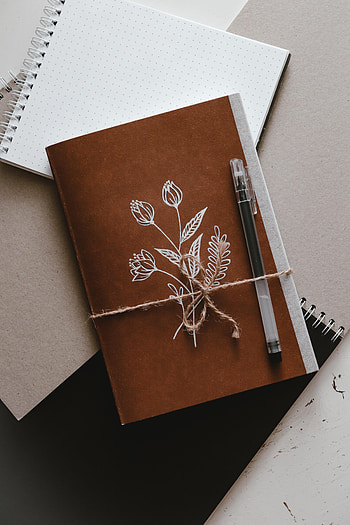 Flowers, Miscellanea, Miscellaneous, Paper, Notepad, Notebook, Pen HD phone wallpaper