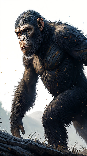 Ape Majesty - Stunning , gorilla, Wildlife, fantasy, character design HD phone wallpaper