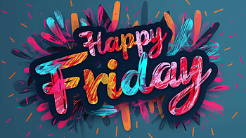 Happy Friday Colorful Text, Happy Friday, friday, text HD wallpaper