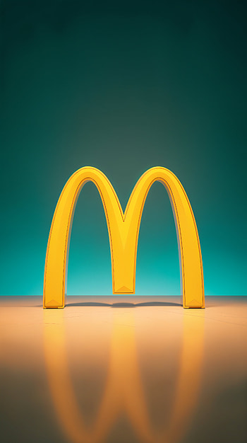 Golden Arch Minimal Golden M McD Night Arch Reflection HD phone wallpaper