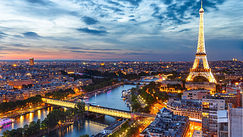 Paris by night, Illuminated city, Mesmerizing skyline, Nighttime charm HD wallpaper