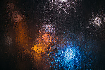 Rain, Drops, Lights, Macro, Blur, Glass HD wallpaper