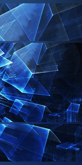 GeometriK, bleu, geometry HD phone wallpaper