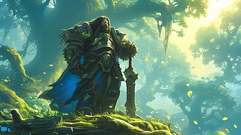 World of Warcraft Warrior, video game, World of Warcraft, warrior, broadsword HD wallpaper