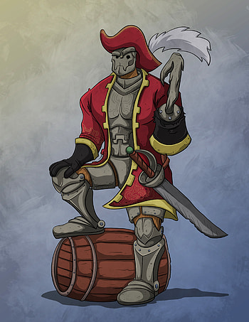 Art, Hat, Armor, Armour, Pirate, Hook HD phone wallpaper