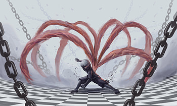 Tokyo Ghoul, artwork, Ken Kaneki, anime boy HD wallpaper