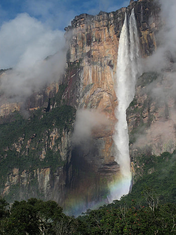 Angel Falls, Lost world, Devils mountain, Plunges off HD phone wallpaper