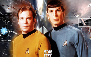 William Shatner and Leonard Nimoy, Spock HD wallpaper