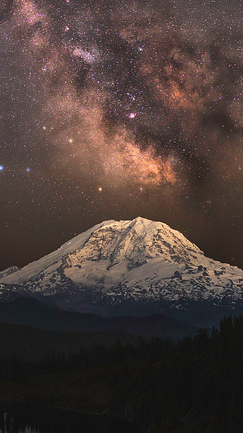 Milky Way, Summit lake HD phone wallpaper