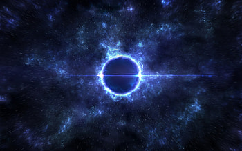 blue star, , galaxy, nebula, stars, starfall, creative HD wallpaper