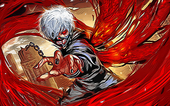 Ken Kaneki, abstract art, Tokyo Ghoul, artwork, Kaneki Ken, vector art, protagonist, Tokyo Ghoul characters, Ken Kaneki Tokyo Ghoul HD wallpaper