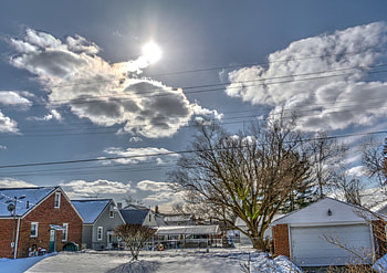blue winter sky, blue sky, winter sky, scenic sky, winter view HD wallpaper