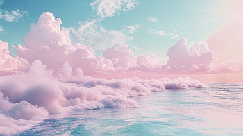 Pastel Clouds: A Ultra for Soothing Vistas, cloud, pastel aesthetic, ocean, pastel, sky HD wallpaper