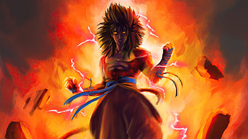 Goku Ssj4, goku, anime, artist, artwork, digital-art, artstation HD wallpaper