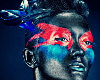 Artistic woman, makeup, face, paint, woman, artistic HD wallpaper