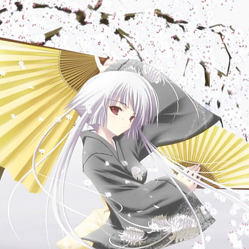 Lady of the Light, anime, blossom, fan, beauty HD wallpaper