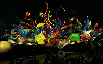 too Chihuly-icious, III, museum, chihuly, washington, seattle, art glass, blown glass HD wallpaper