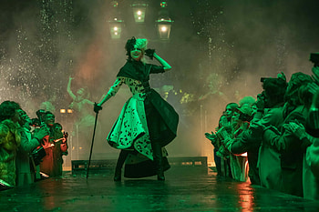 Cruella (2021), afis, green, movie, cruella, poster, disney, emma stone, actress HD wallpaper