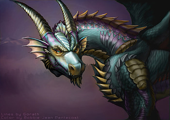 Dragon, blue, purple, bjpentecost, fantasy, luminos HD wallpaper