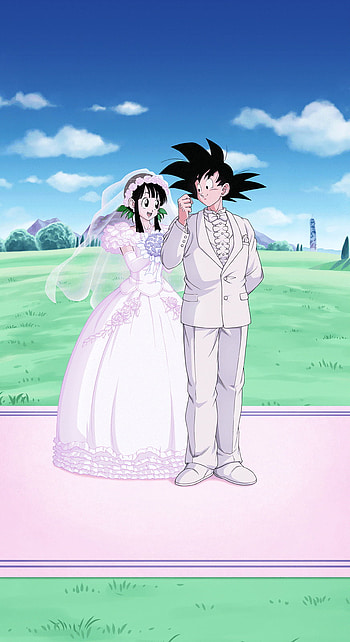 Goku and Chi-Chi Wedding - Dragon Ball Z Dokkan Battle, Dragon Ball Z Dokkan Battle, Goku HD phone wallpaper