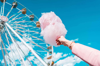 Ferris wheel, Cotton Candy HD wallpaper