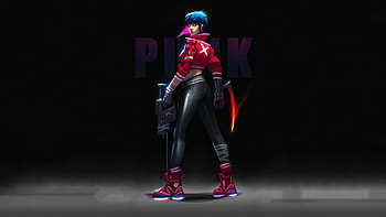 Cyberpunk Girl With Gun 2020, artist, artwork, cyberpunk, artstation HD wallpaper