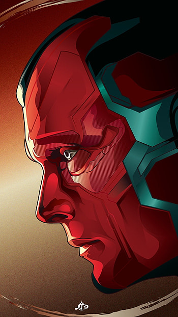 Vision, Marvel Comic, Superhero HD phone wallpaper