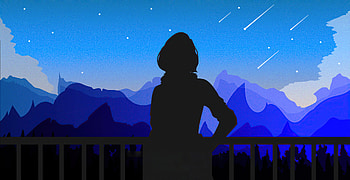 Awakening Stars , artist, artwork, digital-art, deviantart, silhouette, alone HD wallpaper
