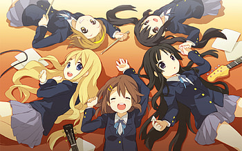 K-ON!, k-on girls, azunyan, ritsu, yui, girls, tsumugi, mio, k-on HD wallpaper