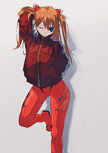Azuka, art, Evangelion, cartoon, anime HD phone wallpaper