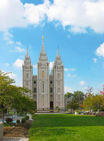 Salt Lake Temple, Mormon leader, Faith's opposition, Gay marriage HD phone wallpaper