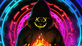 Generating Chakra, hoodie, anonymus, mask, artist, artwork, digital-art HD wallpaper