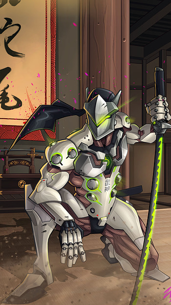 Genji comic art, Captivating storylines, Epic battles HD phone wallpaper