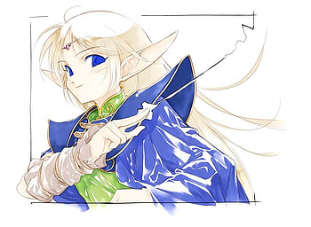 Deedlit, anime, lodoss, beautiful, elf, female HD wallpaper