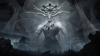 Mahoraga Ascendant — | Primordial Mahoraga —, Mahoraga (Jujutsu Kaisen), Giant, Stag, Mythical Creature, Monster HD wallpaper