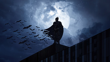 Batman With Bats, batman, superheroes, artist, artwork, digital-art, behance HD wallpaper