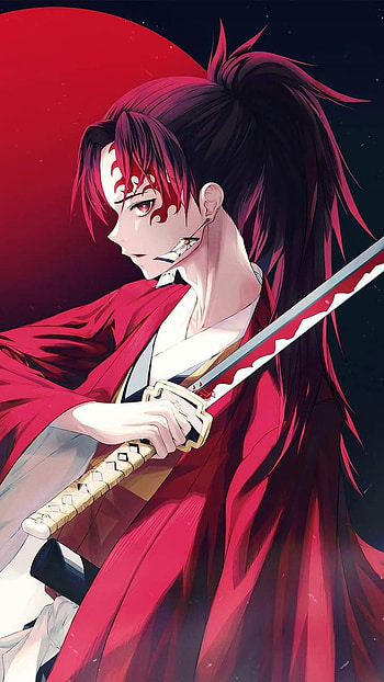 Yoriichi, cazador, yorrichi, kny, rojo, demonios, facha, anime HD phone wallpaper