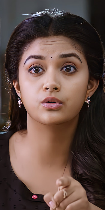 Keerthi Suresh, eye, nose HD phone wallpaper