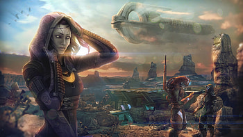 Tali Zorah Mass Effect Aliens vas Normandy Space Girls Games Ships Hood headgear HD wallpaper
