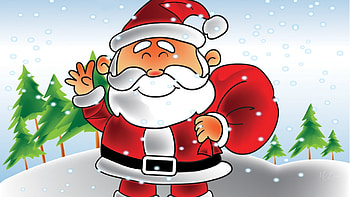 Happy Santa, winter, Santa Claus, Feliz Navidad, smiling, Saint Nick, Christmas, happy HD wallpaper