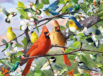 Sitting pretty, red cardinal, colorful, bird, art, pasari HD wallpaper