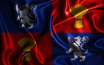 Guyenne flag, , silk wavy flags, french provinces, Flag of Guyenne, fabric flags, Day of Guyenne, 3D art, Guyenne, Europe, Provinces of France, Guyenne 3D flag, France HD wallpaper