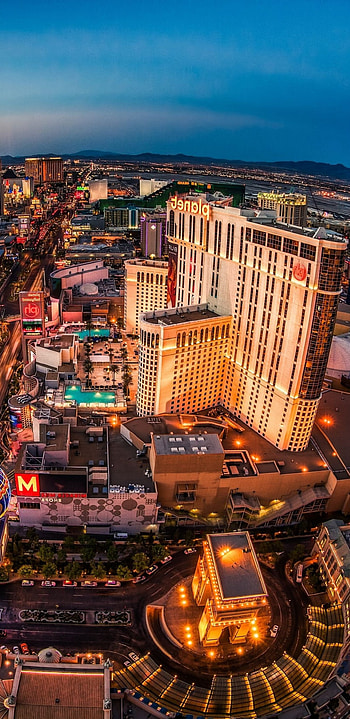 Las Vegas, City lights, Samsung Galaxy Note 9 HD phone wallpaper