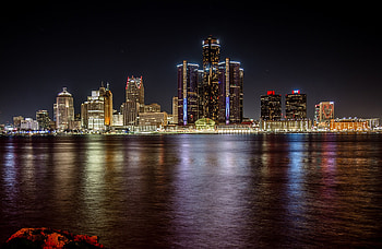 Detroit Skyline, Greatest road in the world, Michigan pride, Unparalleled charm HD wallpaper
