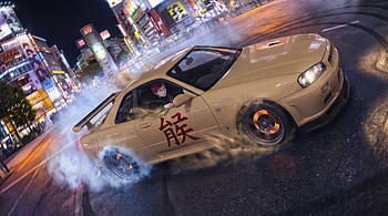 Anime Boy Drifting On Tokyo Streets, anime-boy, drift, car, artist, artwork, art, digital-art, ai, anime HD wallpaper