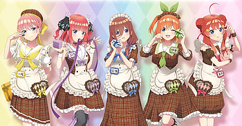 Quintessential Quintuplets — Maid Quintet, Anime, The Quintessential Quintuplets HD wallpaper